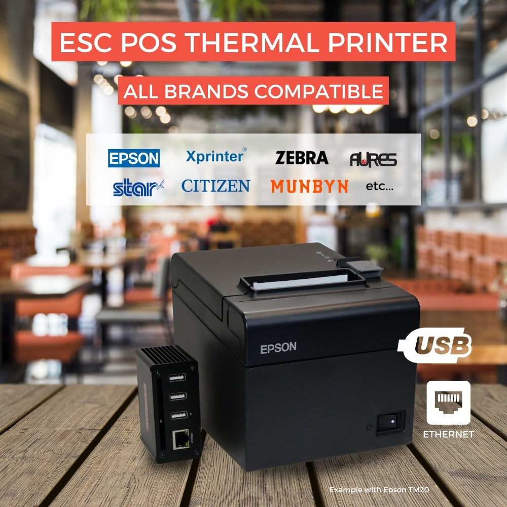 Cloud API USB Ethernet Printer Adapter