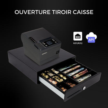 Sortie tiroir-caisse RJ12 de l'imprimante Expedy